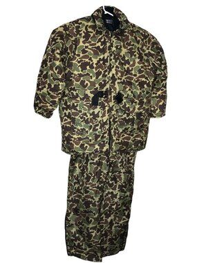 Flotation Jacket & Pants Camouflage Stearns Inc Hood Pockets Large Mens Womens